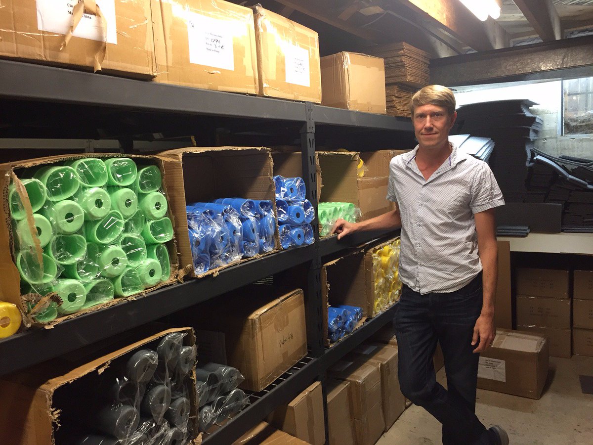 youderian's tweet photo. Checking out the warehouse and operations for @masonlifestyle in Denver - very cool. Thanks for having me, Ryan! #ecfweek https://t.co/Q1EqRQSzsE