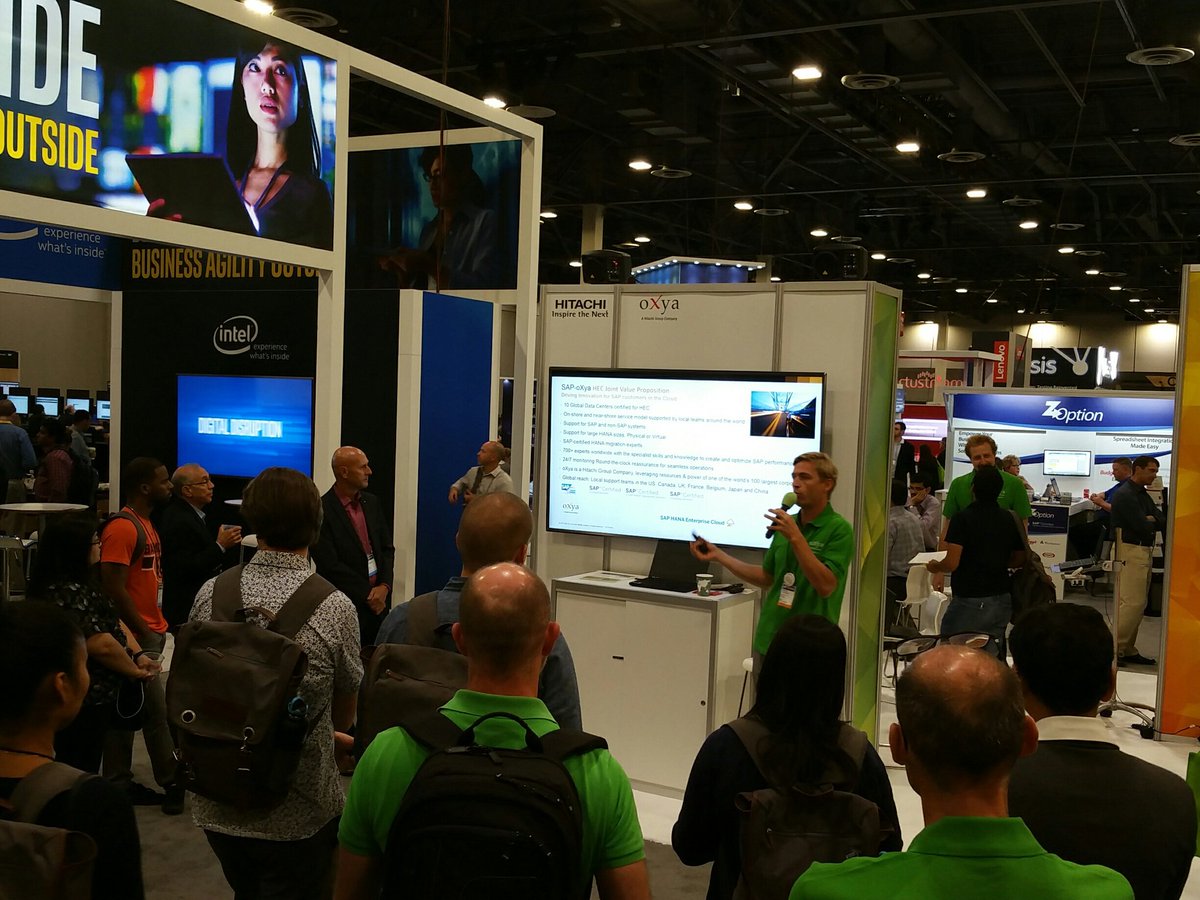 oXya_Global's tweet image. @mel_du_boullay from #oXya and @xavierdromagna from #SAP present the global partnership, including #SAPHEC at #SAPTechEd