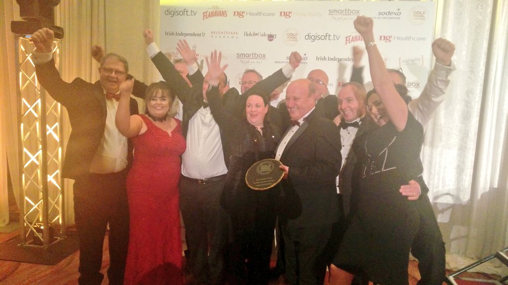 HC_Review's tweet photo. Well done @JCCatering on winning Event Caterer at #GMA2017 Congratulations! @TourismIreland https://t.co/VYdW6P9Q89