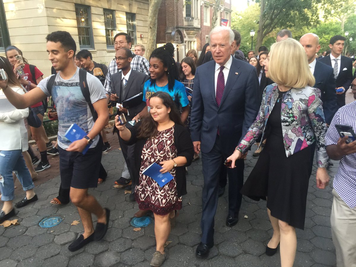 erumazeez's tweet photo. #biden2020 @JoeBiden @andykropa @POTUS #potus #upenn #lotuswalk https://t.co/k2qlSSFhS3