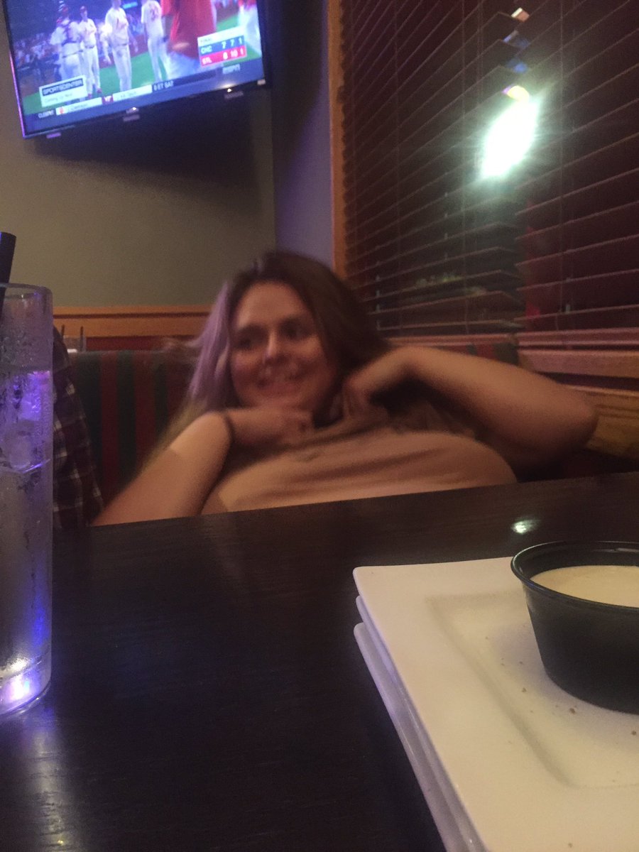Alexapelfrey's tweet photo. Kala taking her bra off in the middle of Red Robin... we've hit a low people https://t.co/2OAePMYlLf