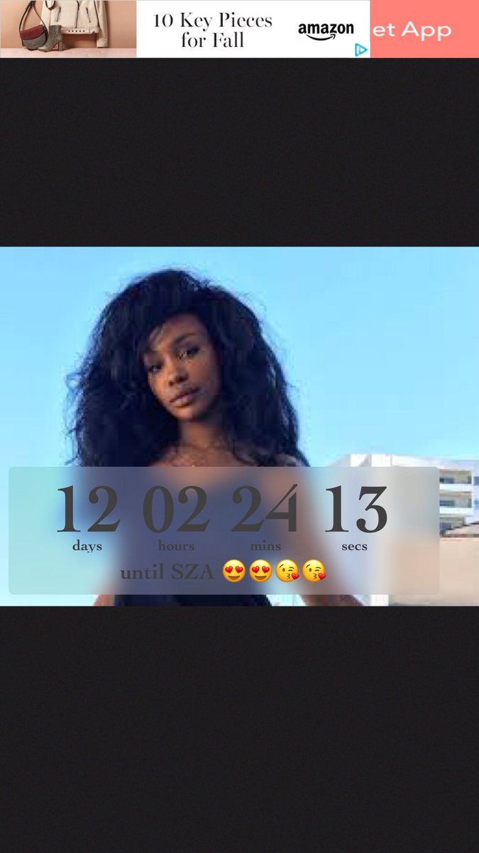 MsRavenDavis's tweet image. Counting the days... and the hours... and the minutes... oh and the seconds too @sza