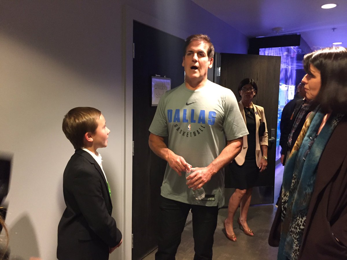 Thanks for taking the time <a href="/mcuban/">Mark Cuban</a> to meet with @DENStartupWeek young entrepreneur <a href="/JackBonneau/">Jack Bonneau</a>.
