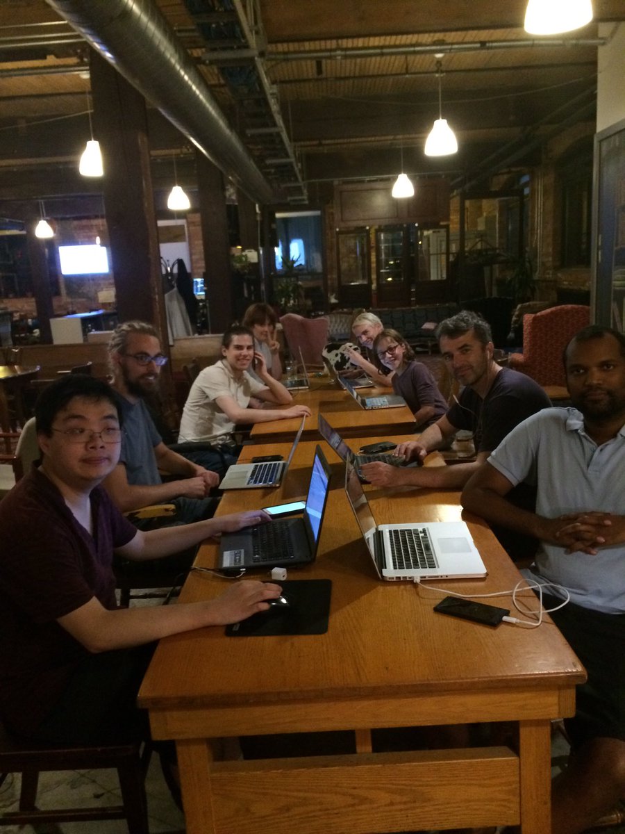 JedSears24's tweet photo. The @nikiashton Toronto team pulling vote with E-5 in #ndpldr! https://t.co/Dv2Wb16KC6