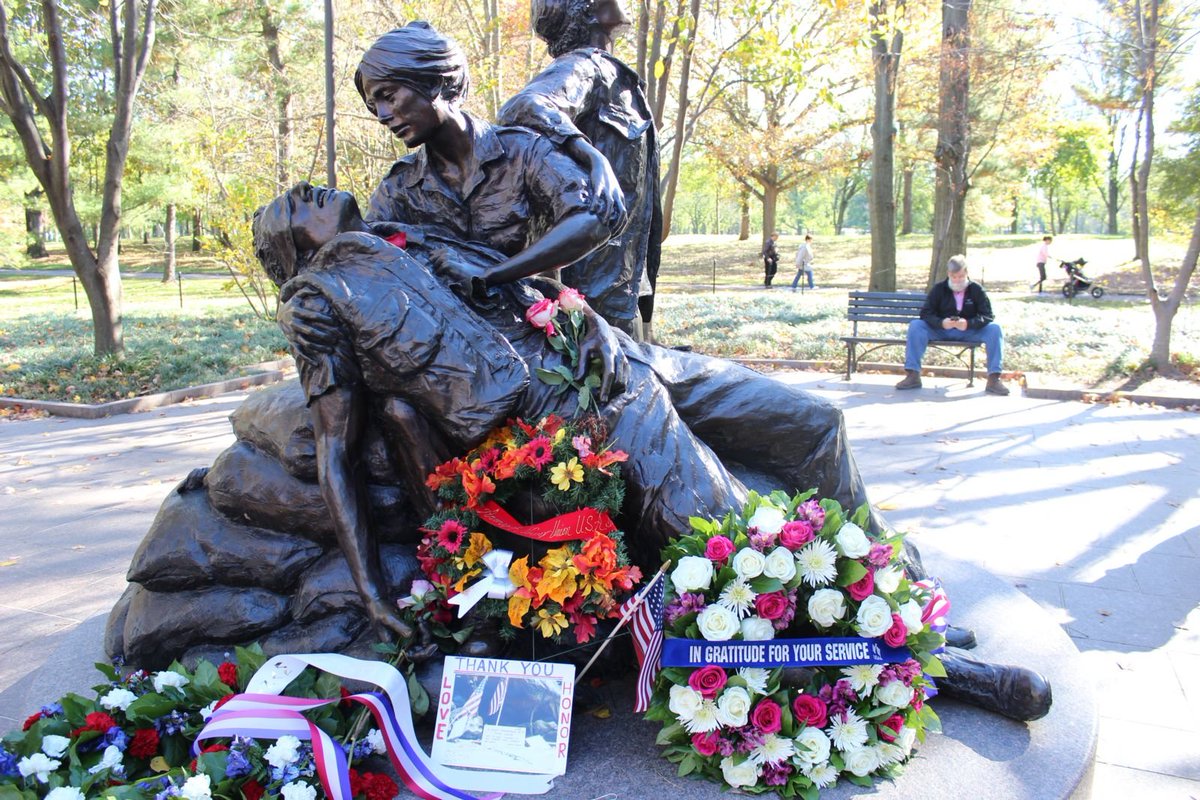 Never forget the women. The Vietnam Women's Memorial in Washington, D.C. honors them #VietnamWarPBS