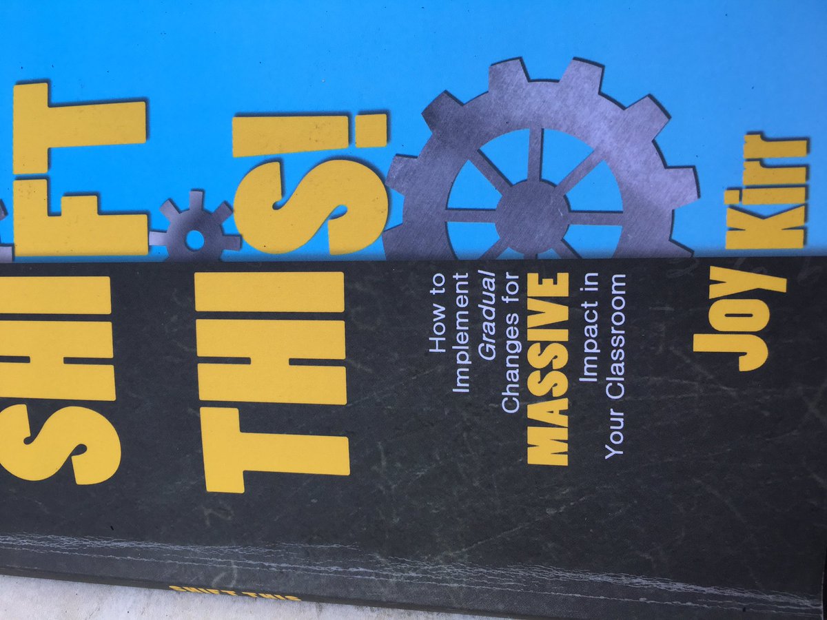 abendelow's tweet photo. Enjoying @JoyKirr 's #shiftthis for its prodding me out of my teacher's comfort zone #wherethemagicis https://t.co/CfKwHh6koj