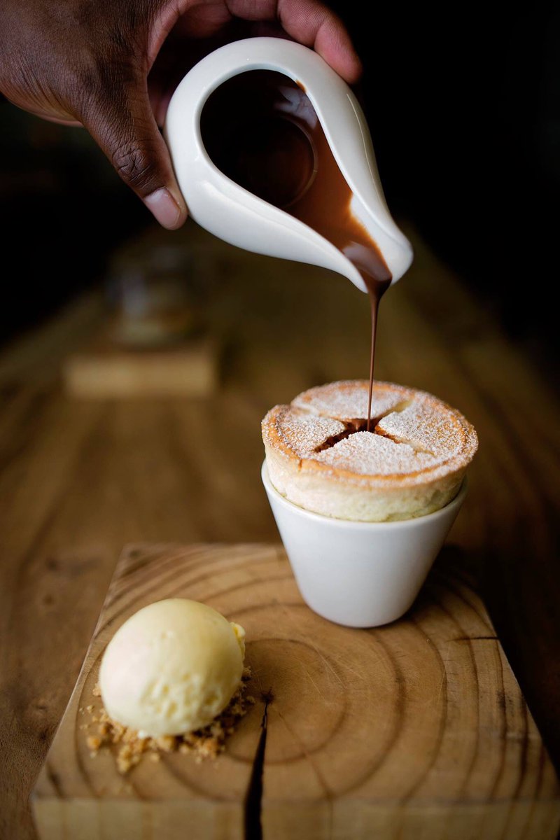 #4 –  At Overture at the moment our soufflé is a Cape Brandy Pudding Souffle with Cremora ice cream. #didyouknow
