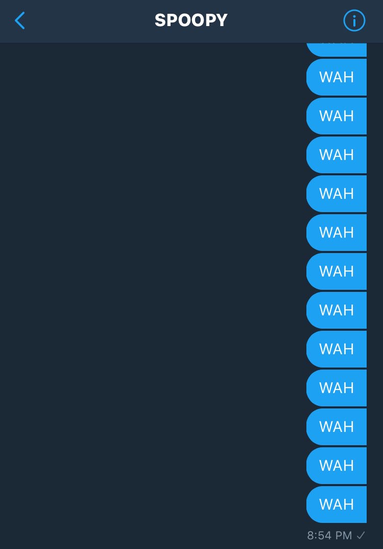 when u want the gc’s attention just wah