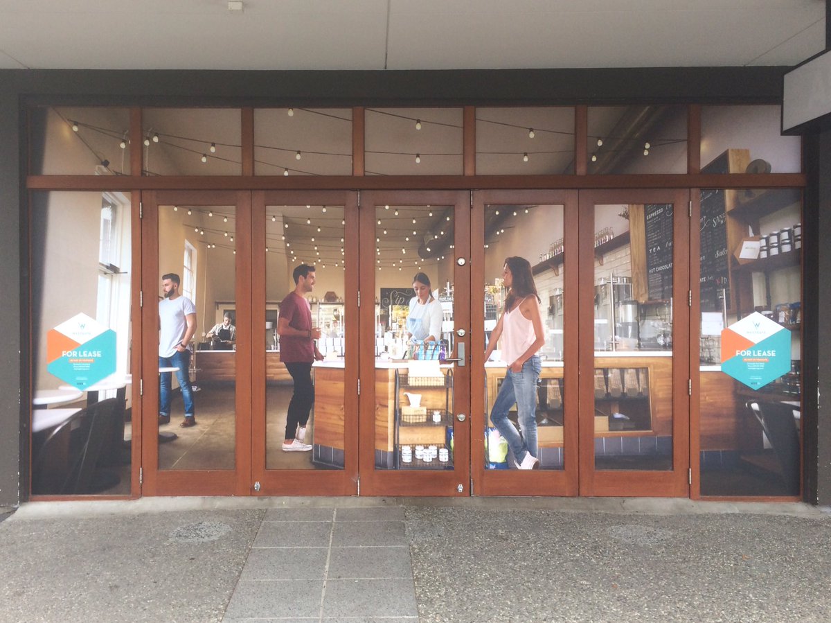 michaelharrod's tweet photo. How do you advertise space for lease while disguising the fact that your shopping centre is becoming a ghost town? https://t.co/G1fvLlMl7D