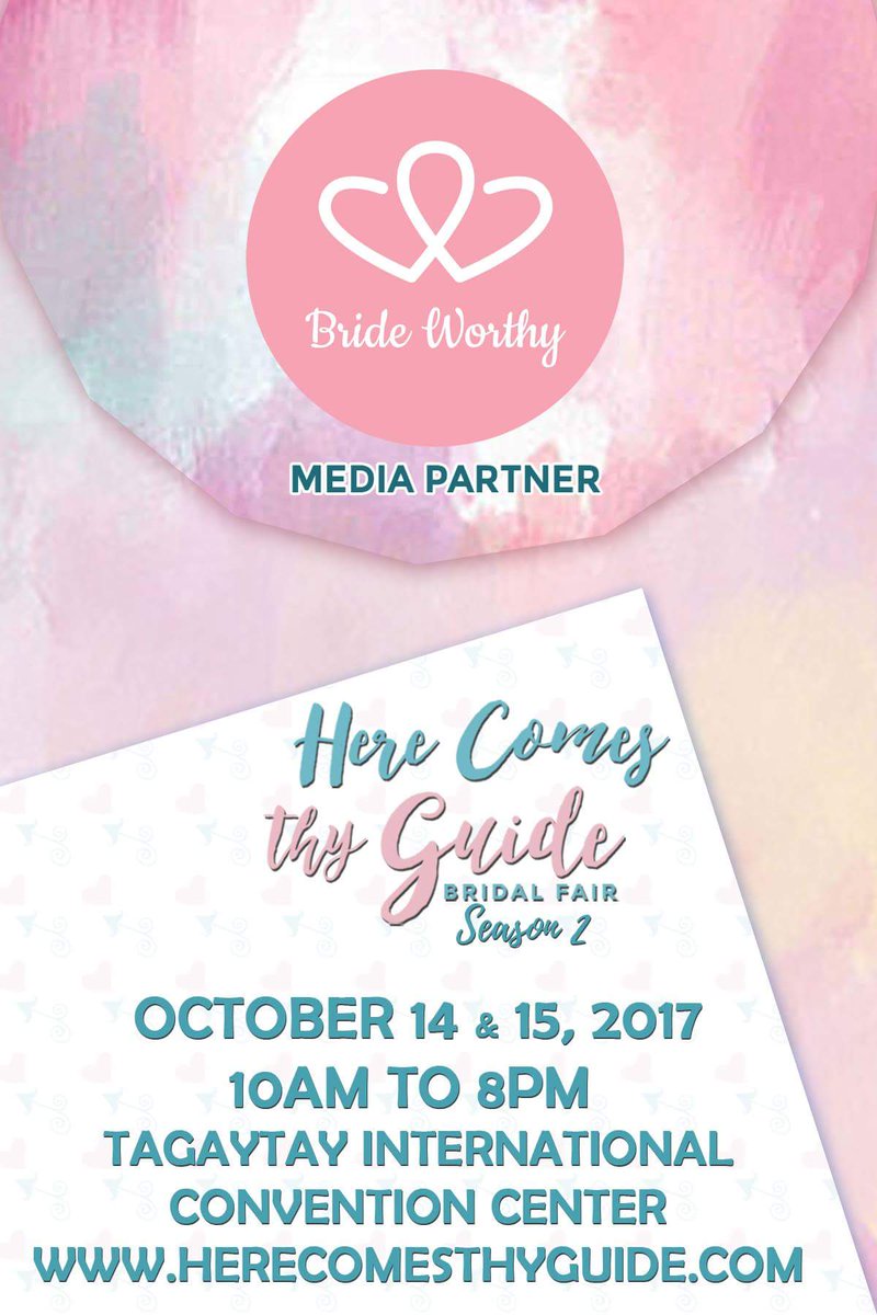 bridalfairguide's tweet photo. #brideworthy supports 2017 Here Comes Thy Guide Bridal Fair Season 2 #herecomesthyguideph #herecomesbridalfair https://t.co/2NMVfJAb14