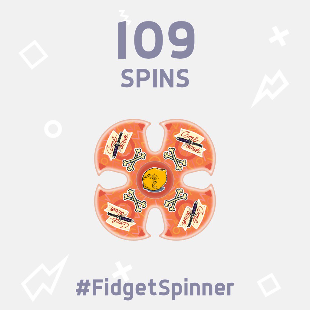 tbruno424's tweet photo. I've just scored 109 spins in this new #FidgetSpinner game! https://t.co/3WnbppNgtA Can you beat me? https://t.co/QAycwWlSBa