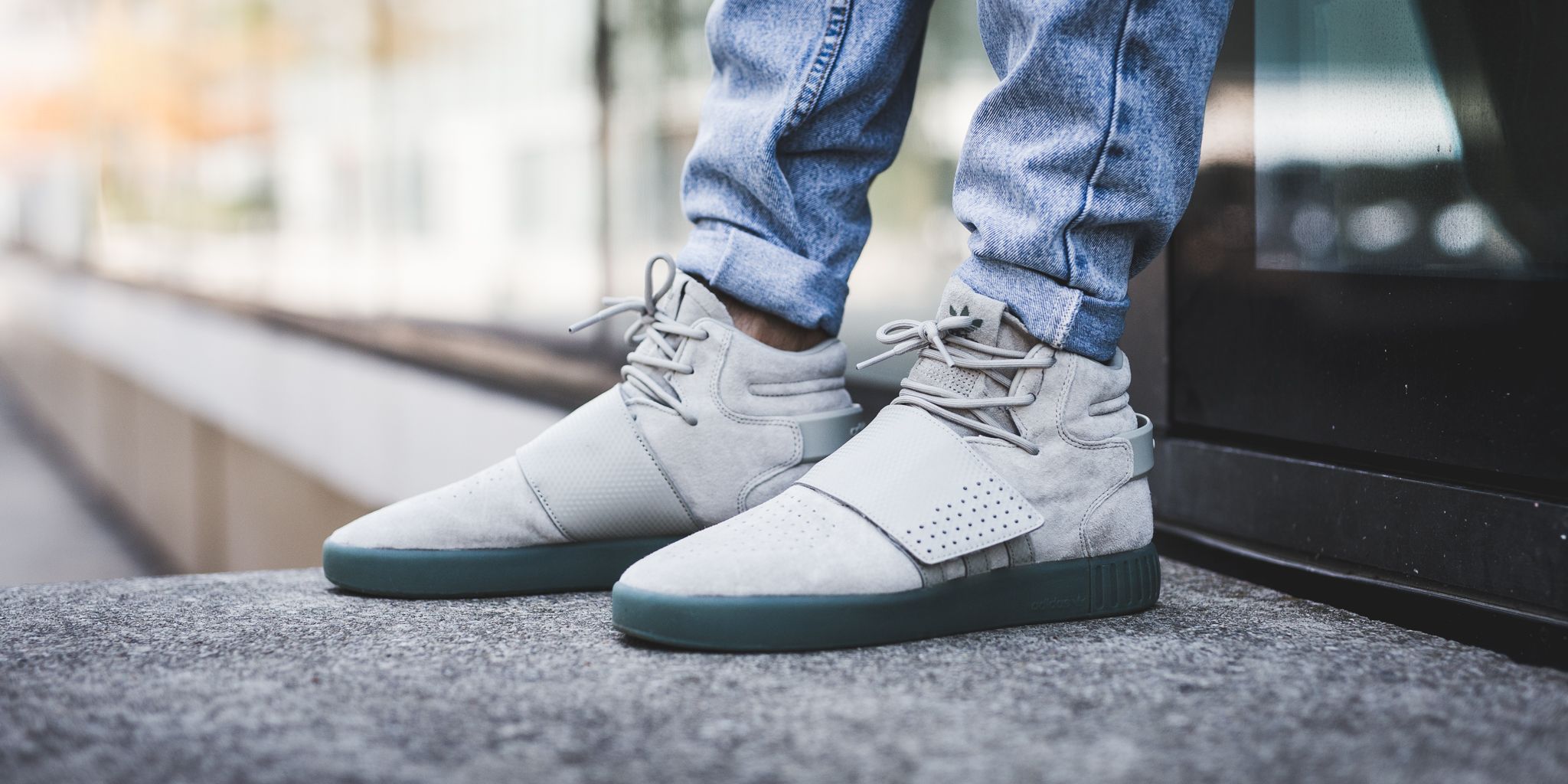 Adidas tubular invader strap sesame discount