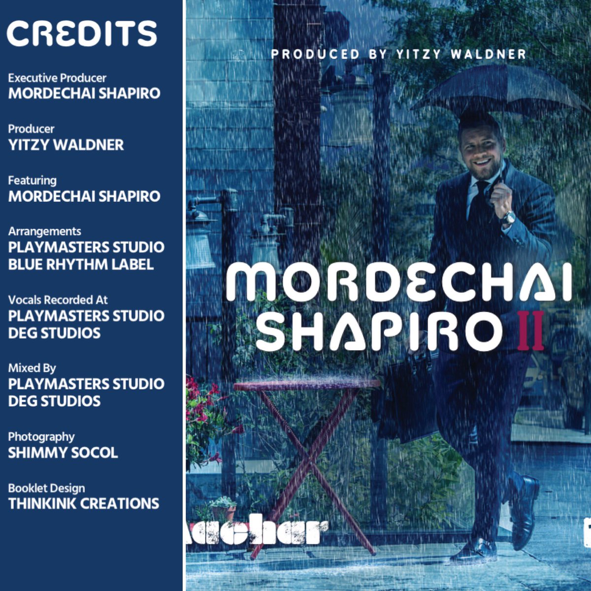 Congrats <a href="/MordyShapiro/">Mordechai Shapiro</a>!
Thanks 4 giving me the opportunity to be part of your cool album! 
Wishing you continued success
#machar #umbrella