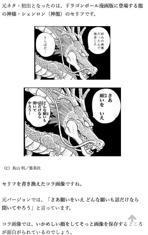 木村すらいむ ドラゴン 好みの画像 保存した さらばだ の元ネタ 初出は T Co Pv9wbw5ejn 簡単にですが 書きました ドラゴンボールのシェンロン コラ画像はふたば産 17年以降に普及