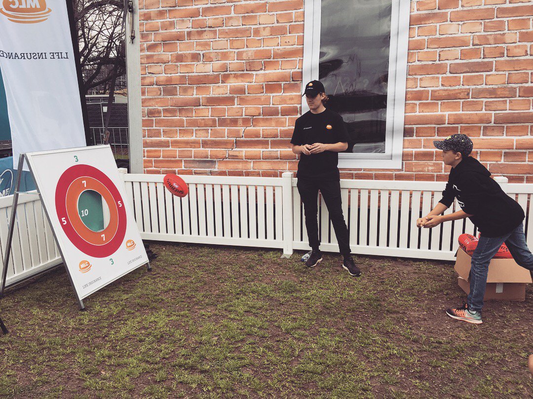 Visit the MLC Life Family Footy Home at the AFL FootyFestival at Yarra Park There s a handball tar photo booth and more picitter Tyl31tQ7pR