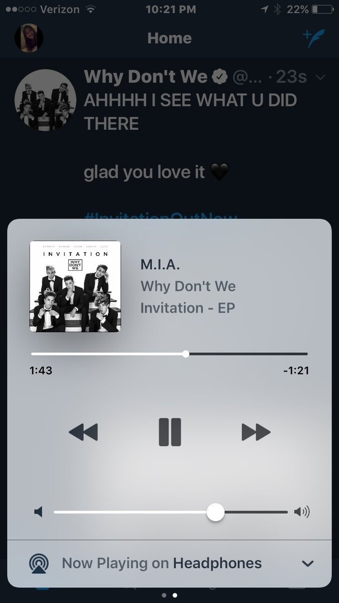 tbhdolansx's tweet photo. M.I.A IS SUCH A BOP I SWEAR IM SO PROUD ANSNSNS #InvitationOutNow @whydontwemusic https://t.co/xWPvLBLOm5