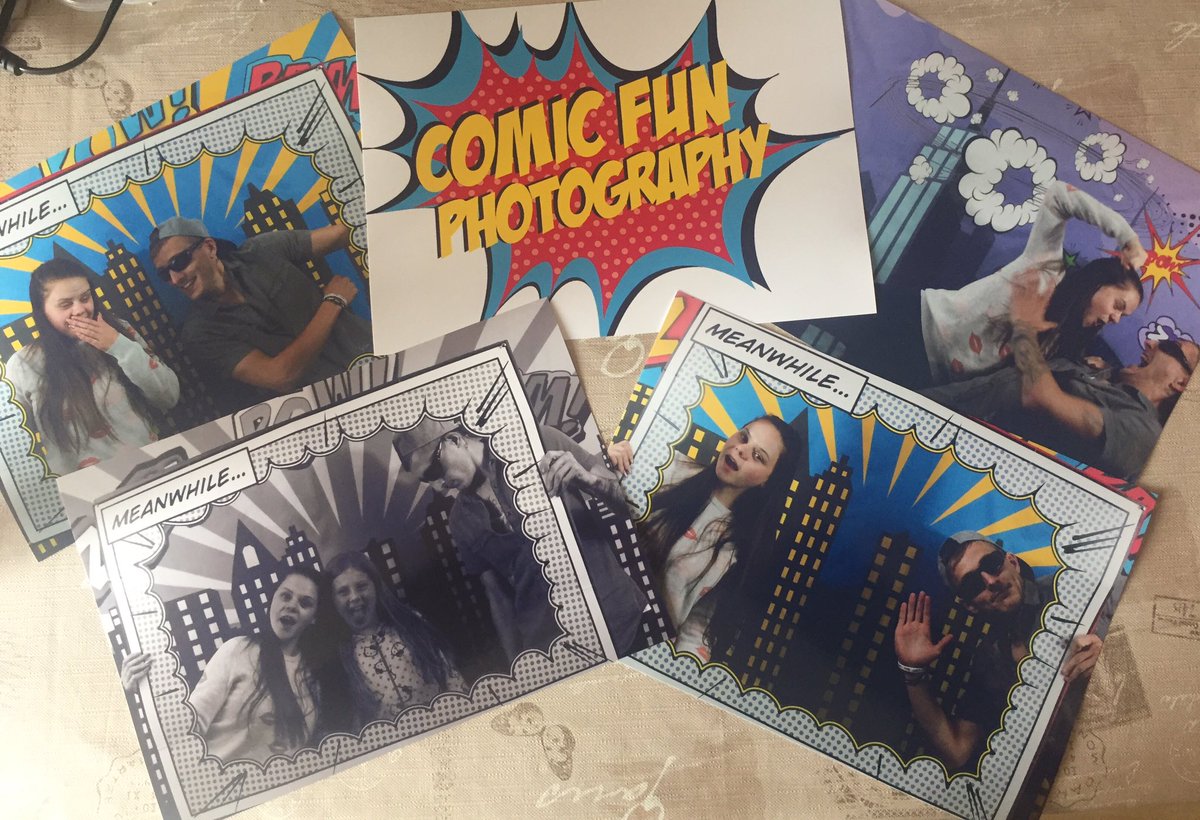 ComicFunPhotos's tweet image. We have been busy prepping for Saturday's #BridComicCon our images to decorate the outside of our booth are printed! Here's a few #comics