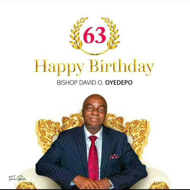 We join millions to celebrate God\s grace upon his servant bishop David Oyedepo as he turn 63. Happy birthday sir! 