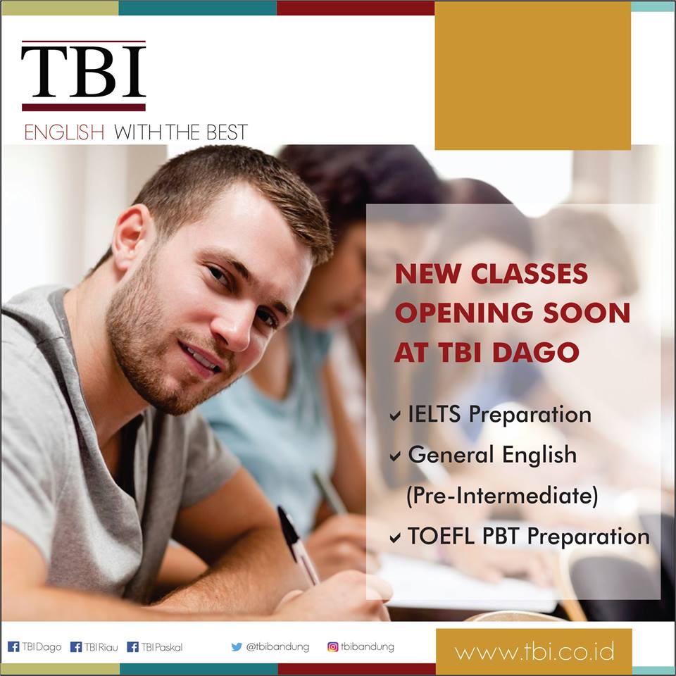 Save your seat in TBI's classes now!
Another class is opening this month at TBI Dago. Ph 2534444 #toefl #ielts #examprep #backtocampus