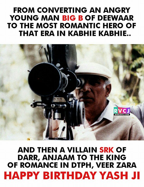 Happy Birthday Yash Chopra 