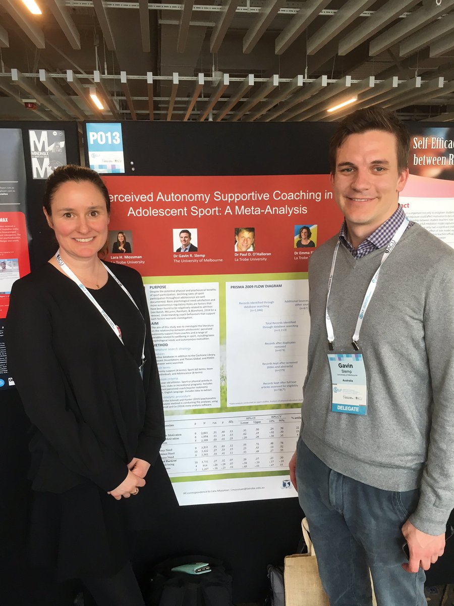 rachel_colla's tweet photo. Congratulations @laramossman and @GavinRSlemp on the success of your poster on effects of autonomy supportive coaching at #SELF2017 https://t.co/2c3DIztGjE