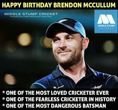 Happy Birthday Brendon McCullum   