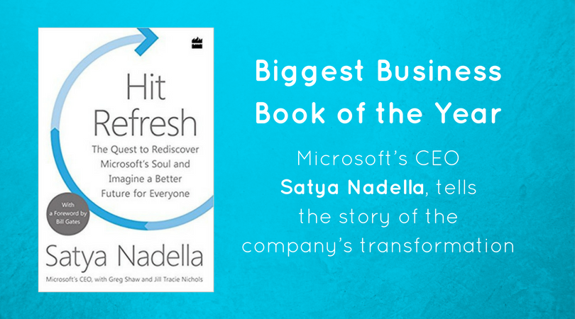 Hit Refresh by <a href="/satyanadella/">Satya Nadella</a> is available. Grab a copy b4 others do! :) indiabookstore.net/isbn/978000824… …
#Business #BookOfTheYear <a href="/HarperCollinsIN/">HarperCollins</a>