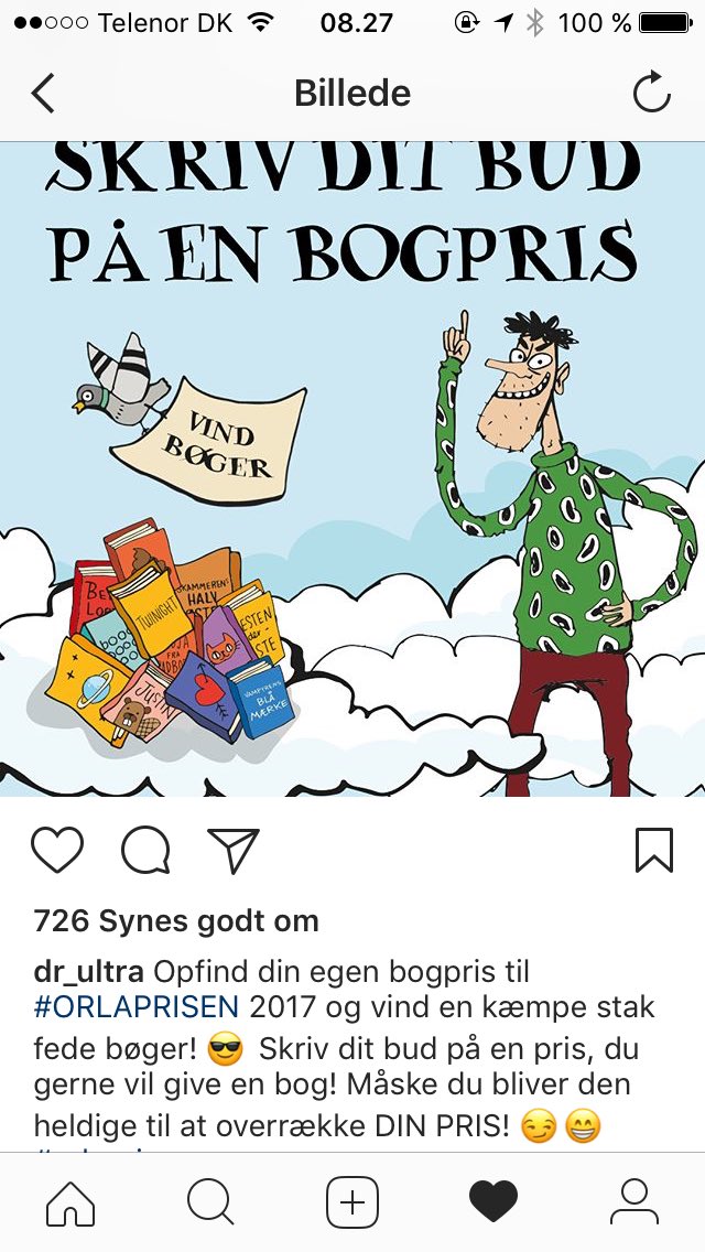 oskarenemark's tweet photo. Kommentarsporet til DR Ultras opslag "opfind din egen bogpris" er helt perfekt. #dkmedier https://t.co/hh2qkBkayE