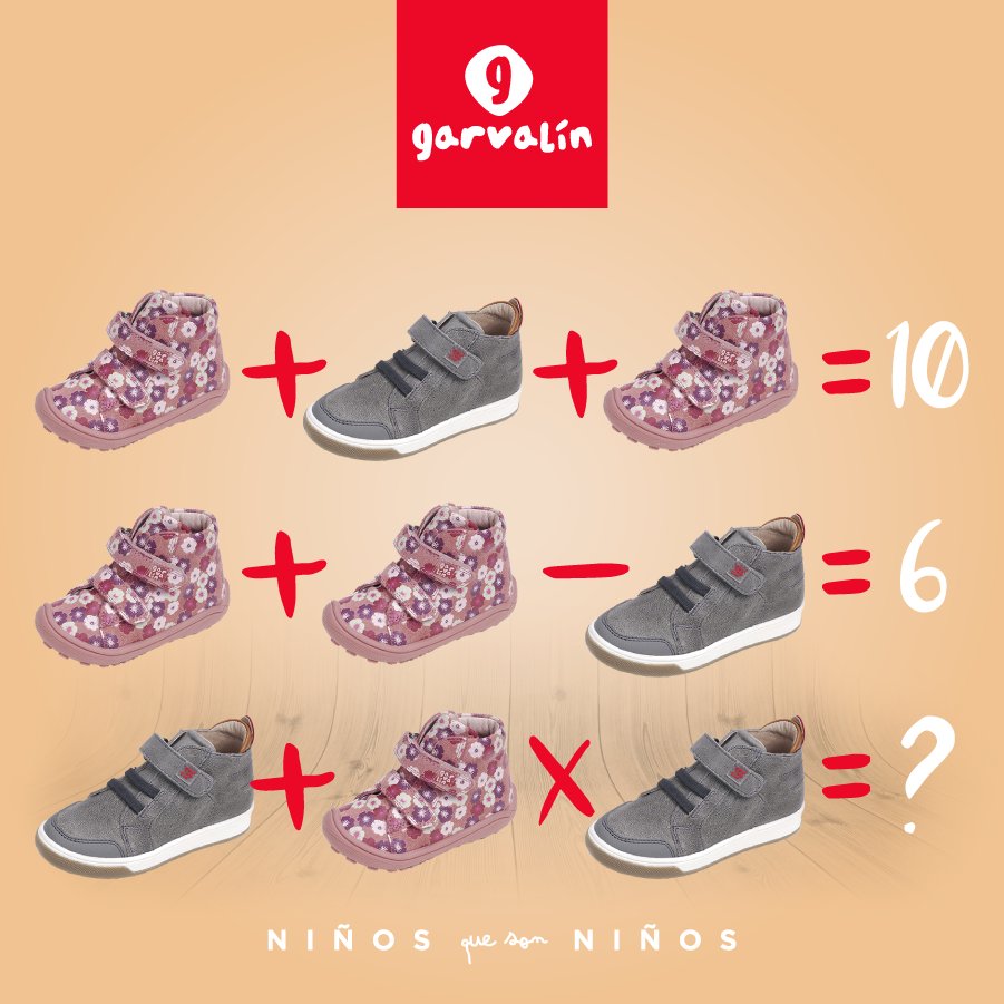 3,2,1... ¡Juego! 🚀 
¿Qué valor tiene la bota rosa? ¿Y la zapatilla gris? Ayúdanos con el resultado de la última operación 😉