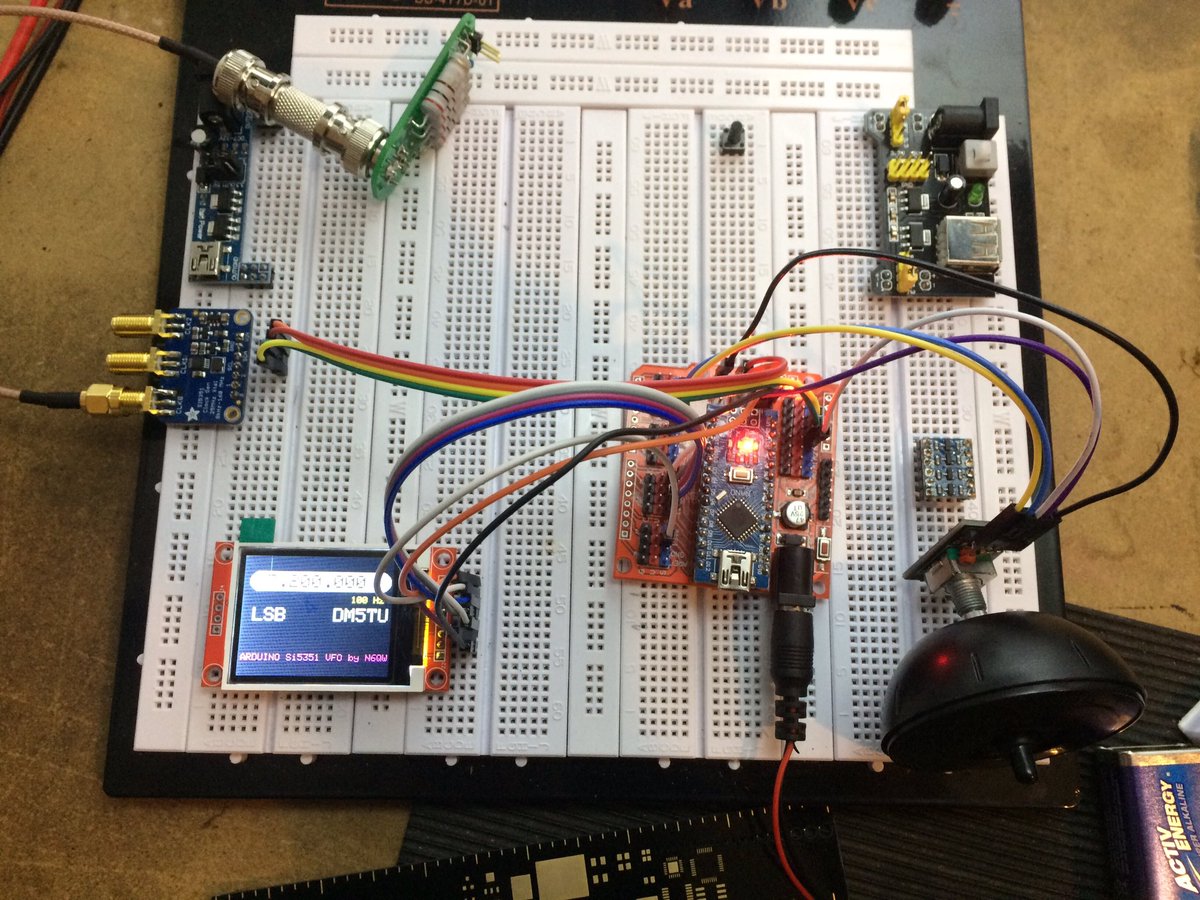 Синтезатор трансивера на ардуино и si5351. Vfo si5351. si4735 si5351. si5351 arduino. приемник на si5351 arduino.