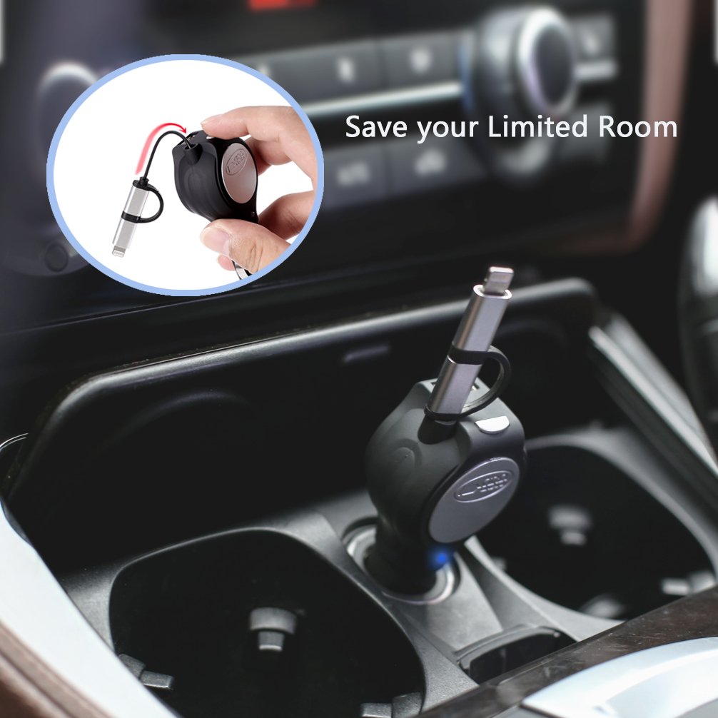 SKYSON Retractable Car Charger👍 amazon.com/dp/B073ZCT4PC