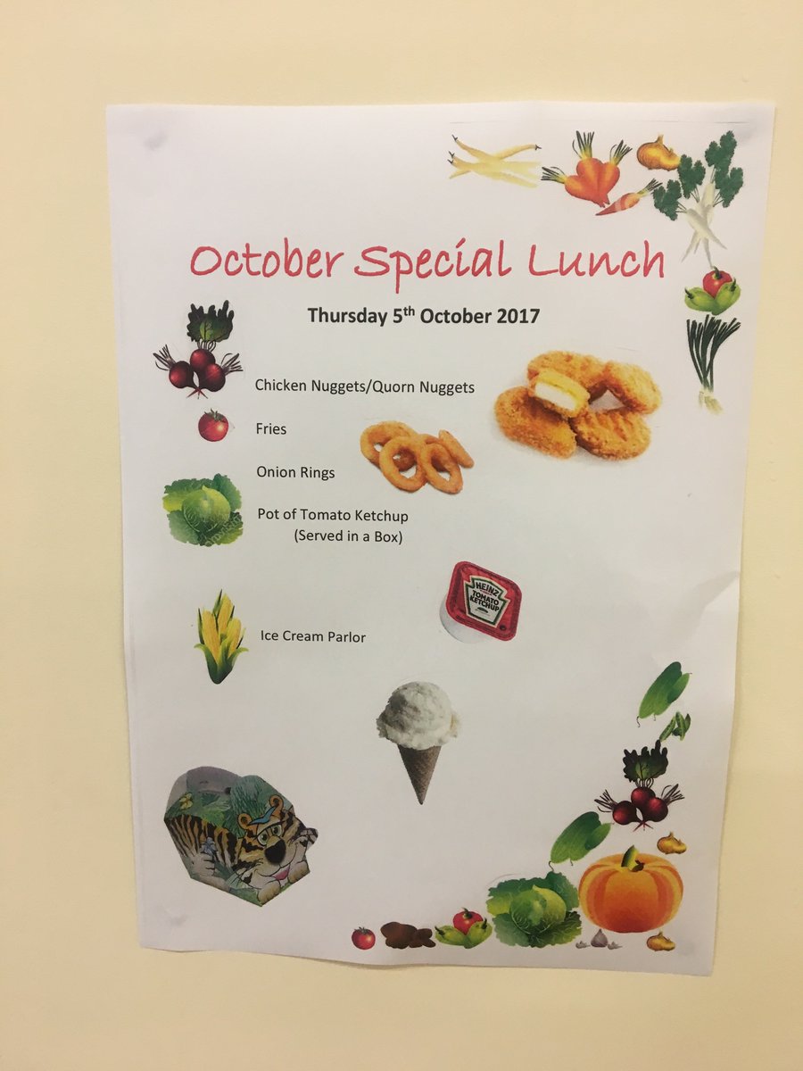 October Special Lunch, Thursday 5th October.