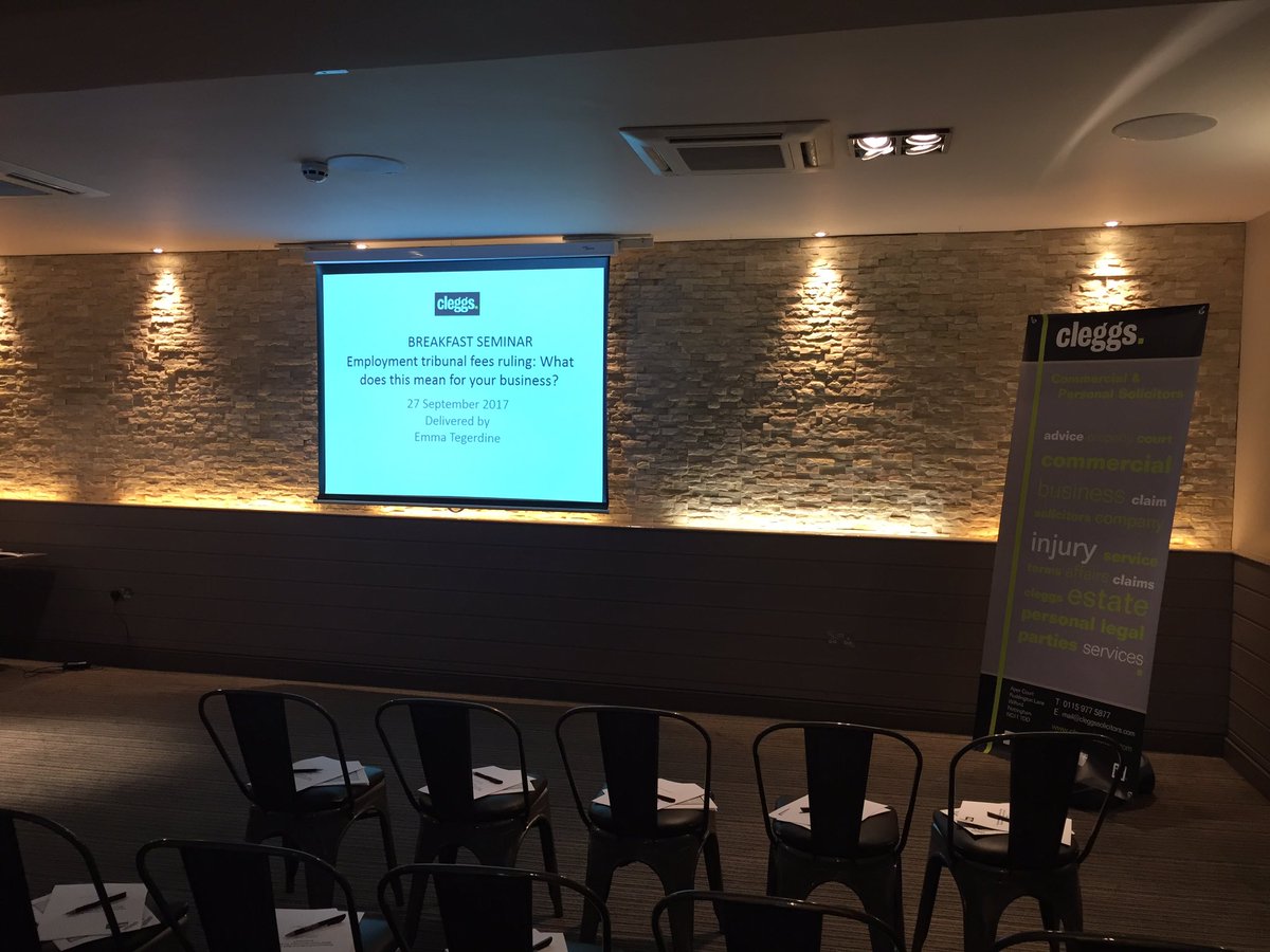CleggsLaw's tweet photo. This morning we have our #breakfast #seminar on #dismissals at @BKNottingham1 https://t.co/ADxbpFZ2jX