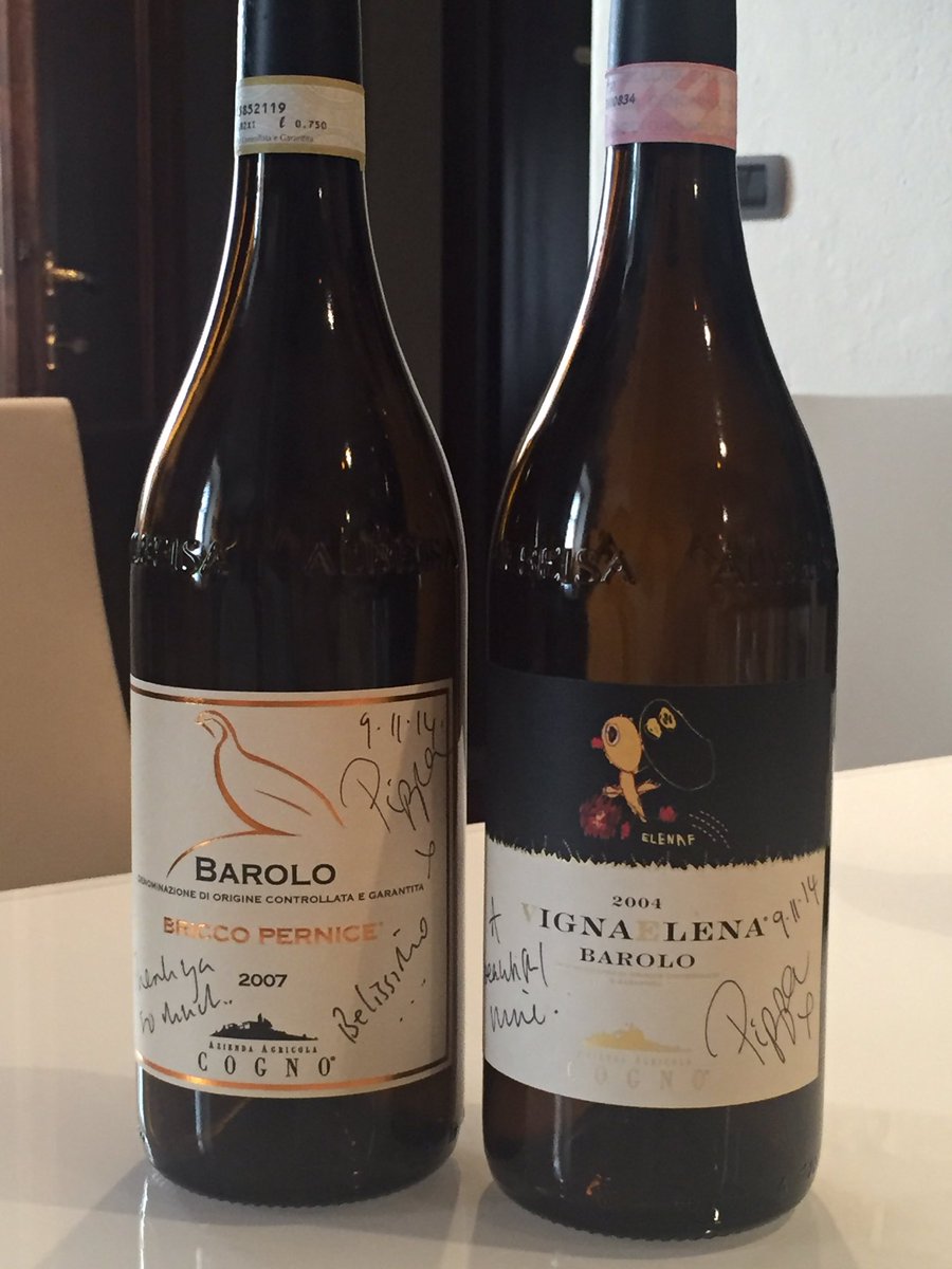 ABNegative's tweet photo. @PippaOfficial woz 'ere! Excellent visit with Valter @elviocogno; great Barolo &amp; pre-phyll Barbera. Love Nascetta too! Thx @Sangiovista https://t.co/Ok6Z9x5Z5D