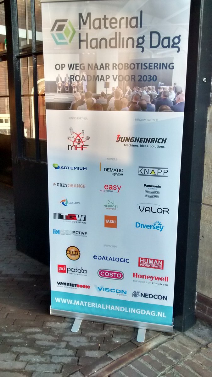 Robomotive's tweet photo. We are proud to facilitate today's Material Handling Dag as a partner #logistics #robotics #material #handling https://t.co/tEDSJHg9tI