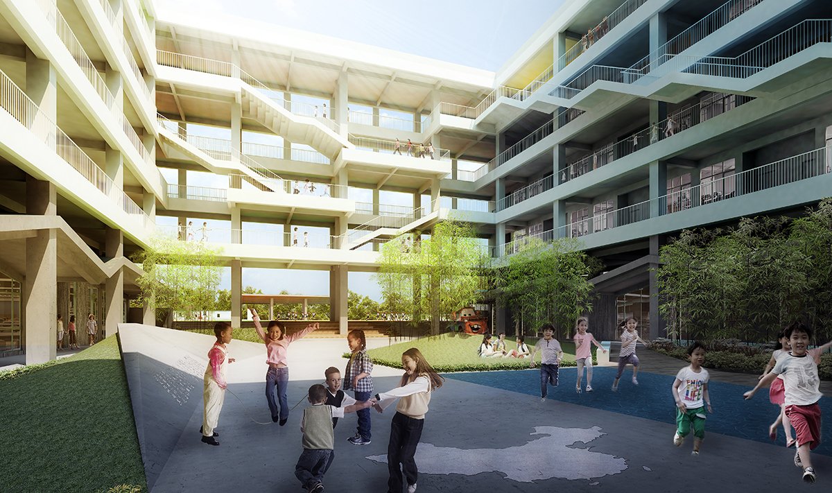 LYCS_ARC's tweet photo. Yiwu Foreign Languages School is designed as a cosy campus with "immersed" teaching space experience, will completed in September 2018.#lycs https://t.co/hUx7SleIjh