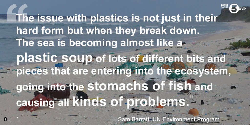 bbc5live's tweet image. .@UNEP's Sam Barratt:
"People use plastic straws for five minutes but their impact can last 500 years."
#1LessStraw