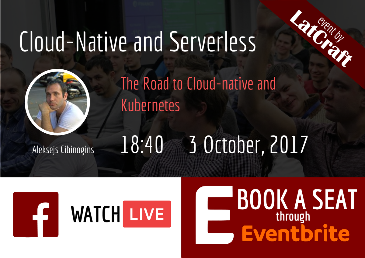 latcraft's tweet photo. In this talk, Aleksejs will reveal Neotech's road to Cloud Native. Learn about going in this direction from someone, who is already there. https://t.co/A8NiBRY53l