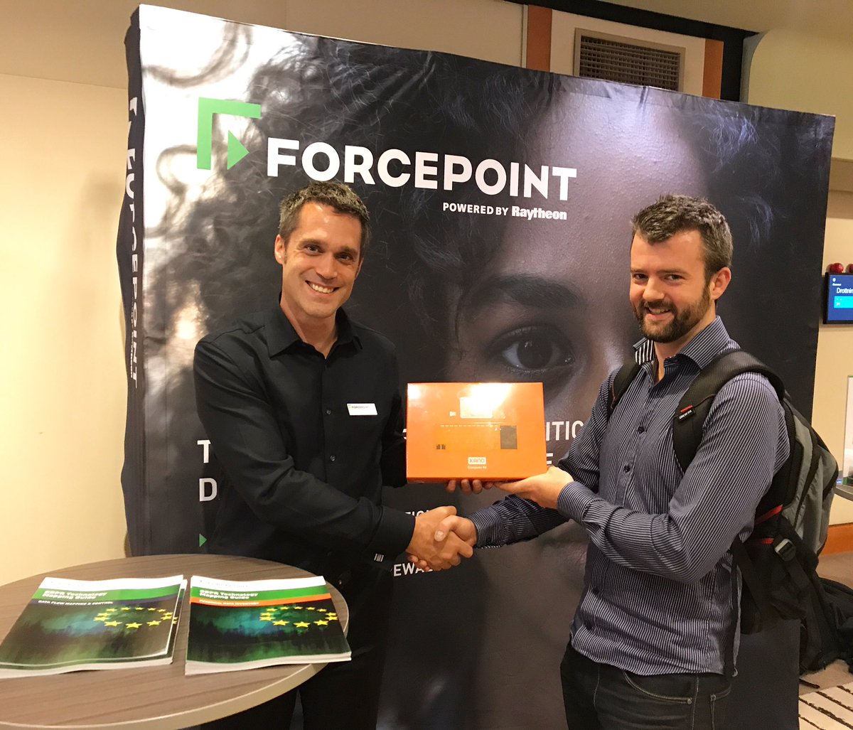 IDCNordic's tweet photo. "I'm going to teach my 4-year-old how to code"... the lucky winner yesterday at @Forcepointsec competition. #IDCSECURITY17 #kanocomputerkit https://t.co/TSY1BDY6RM