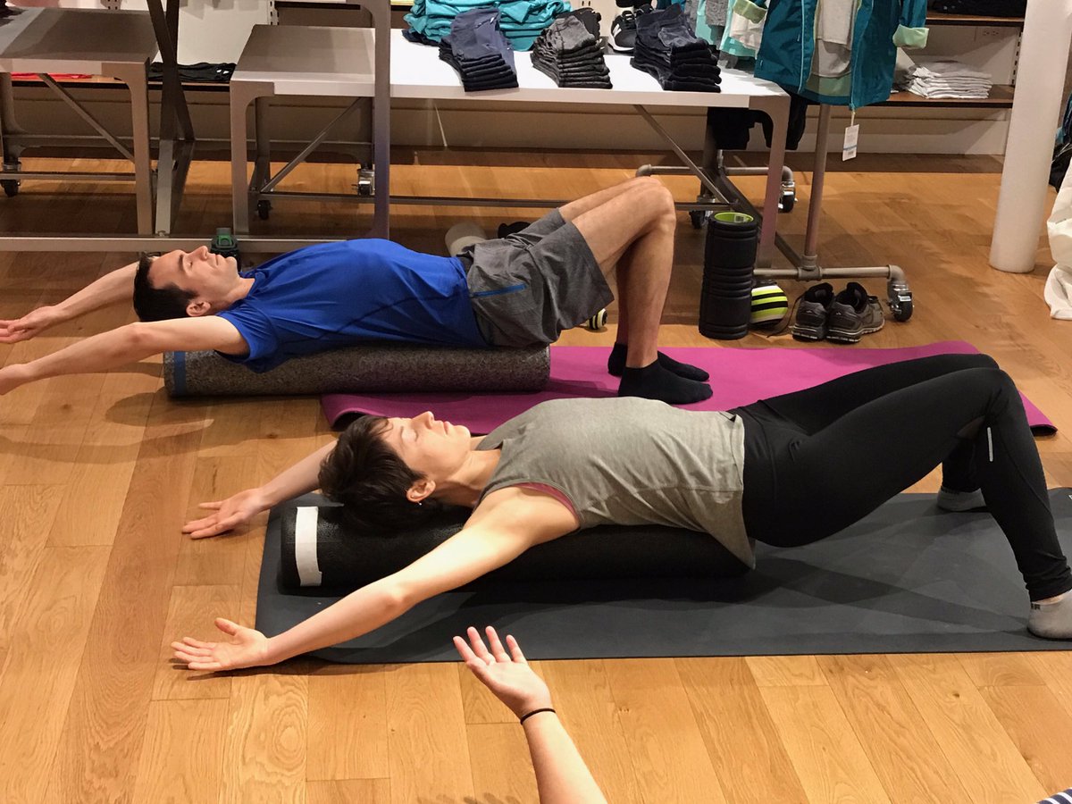 select_pt's tweet photo. Proud to help our friends at @Athleta_Austin remain healthy and enjoying their favorite activities! #FoamRollingTips #WisdomWednesday https://t.co/HSs9kQnGp9