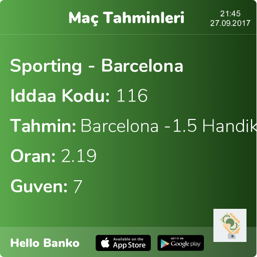 HelloBankoApp's tweet photo. Günün Maçı https://t.co/ryBwk24DJJ #iddaa #iddaakuponu #bahis #bahiskuponu #tahmin #banko #bankomaçlar #bankokupon #bet #bets #ücretsizkupon https://t.co/9pGDzH1Is2