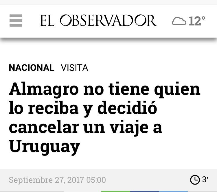 VillegasPoljak's tweet photo. ¡SE SECAN! Almagro no tiene quien lo reciba y decidió cancelar viaje a Uruguay https://t.co/mD8s7YpSgz #NegarDialogoNegarLaPaz https://t.co/rrNqH842zy