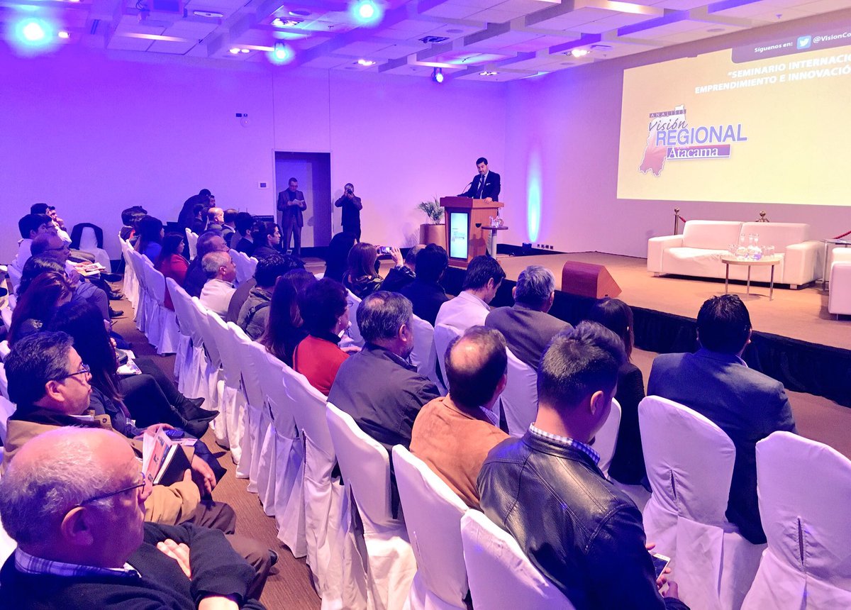 VoceriaAtacama's tweet photo. SRM de Gobierno @ccortesolivares participa en "Seminario Internacional de Emprendimiento e Innovación en #Atacama" actividad @VisionCopiapo https://t.co/EPSvLJy99r