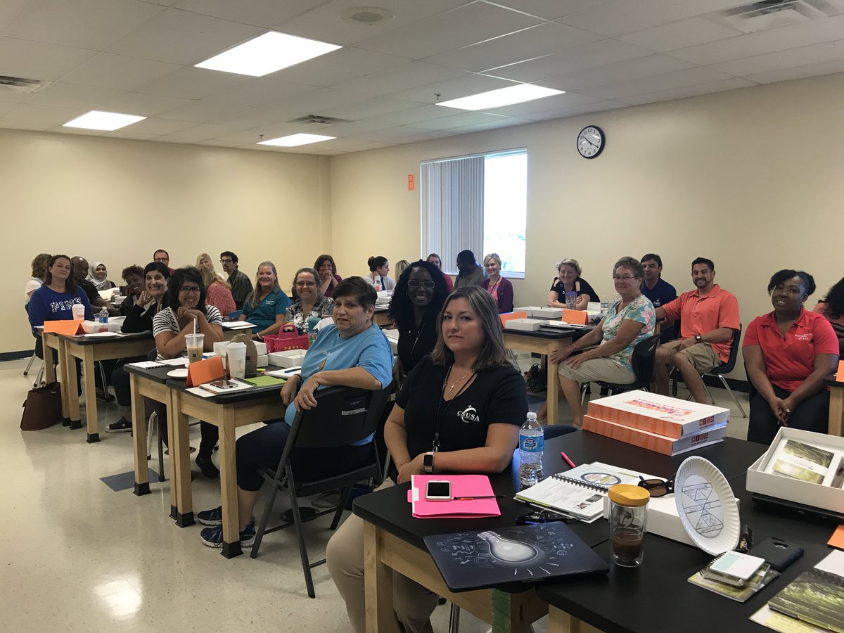 CSUSAJonHage's tweet photo. 37 teachers. 8:30 am. Saturday.  That's dedication #ManateeCharter. You prove what "Leader in Me" really means. Thank you. https://t.co/eQ5v9257WV