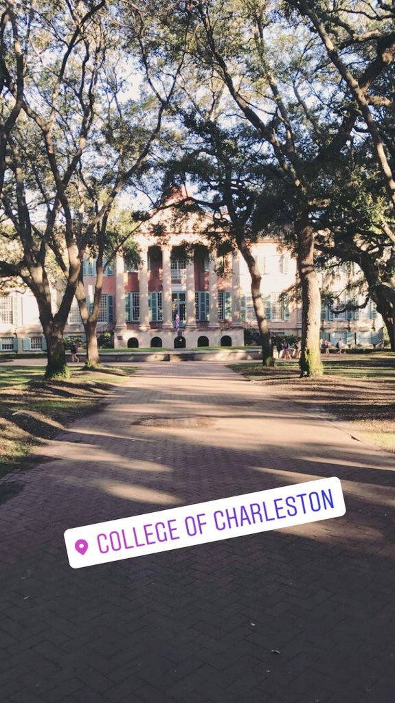 mollykingkh's tweet photo. Does it get any prettier? @CofC 
.
.
#KendallHunt #KHonCampus #HigherEducation #collegeofCharleston #CofC #worktravels https://t.co/it3duWuFM5