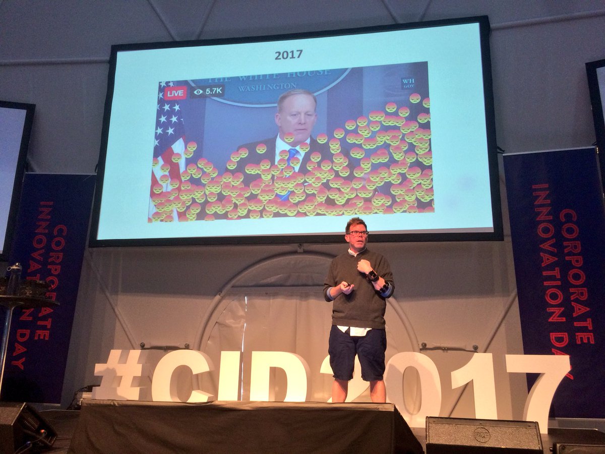 danielrasvidal's tweet photo. What will life after privacy be like? @chrisdancy giving #CID2017 #OIW2017 a lot to think about! Cameo: Sean Spicer creating a lot of anger. https://t.co/JUUFtDuYAQ