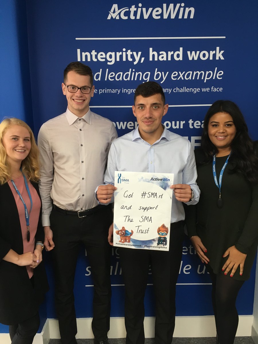 ActiveWinLtd's tweet photo. Our Marcom and Lifecycle Marketing teams have been busy to help raise awareness for @smatrust and @TeamDavid_SMA #SMAAwarenessWeek https://t.co/mherEUymkU
