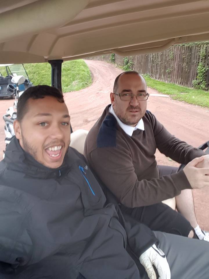 Hitting the greens! 
Henry Seddon and Scott Evans #Golf