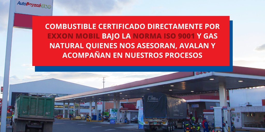 AutoBoyaca's tweet photo. Acércate a nuestra estación de servicio ubicada en la Av. Boyacá # 15 - 69. Contamos con #CombustibleCertificado. https://t.co/6qzxM43FuJ