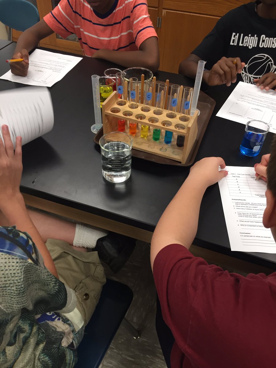 DrWatros's tweet image. Practicing lab and measurement skills to make the rainbow #scienceisfun #teamwork #CMSscience @Crockett_HTSD @WeAreHTSD